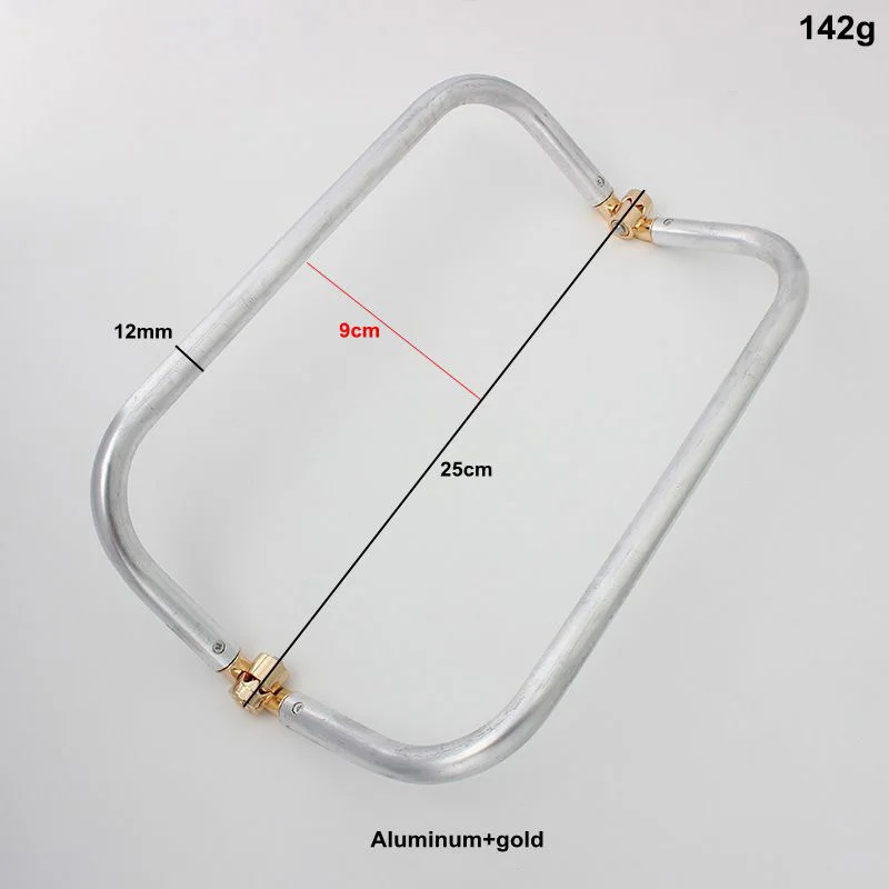 Big Size Bag Purse Frame Aluminium Tube DIY Bag Metal Hardware Handmade Materials Women Cloud Clutch Bag Accessories