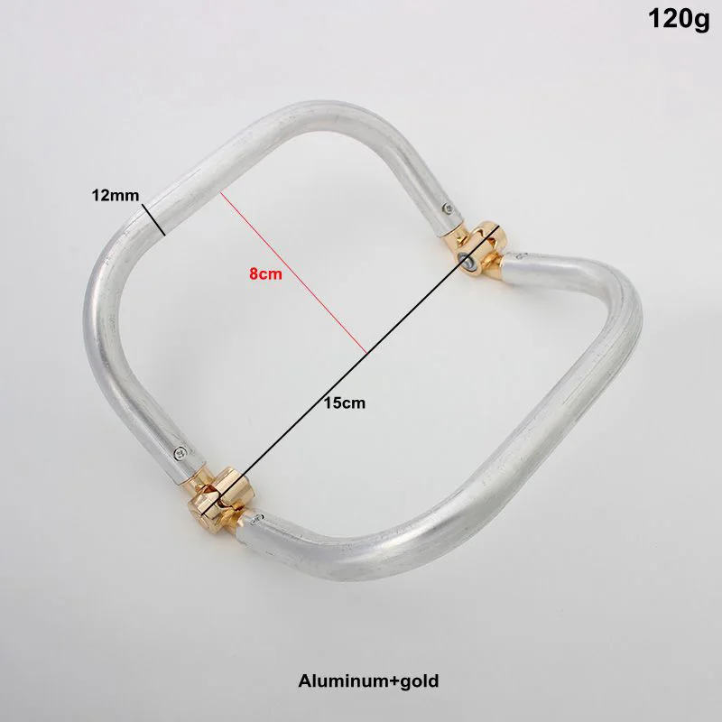 Big Size Bag Purse Frame Aluminium Tube DIY Bag Metal Hardware Handmade Materials Women Cloud Clutch Bag Accessories