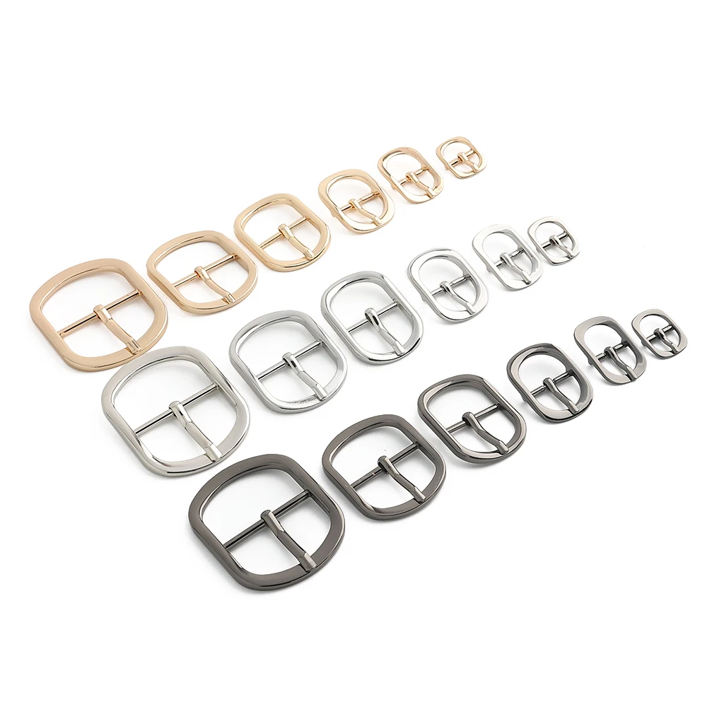 10/30/100PCS Inside Wide:12-38mm Metal Pin Buckle Belt Buckles For Bag Shoulder Strap Shoes Adjust Roller Clasp DIY Accessories