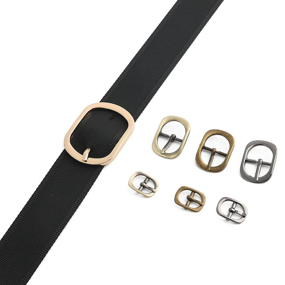 10/30/100PCS Inside Wide:12-38mm Metal Pin Buckle Belt Buckles For Bag Shoulder Strap Shoes Adjust Roller Clasp DIY Accessories