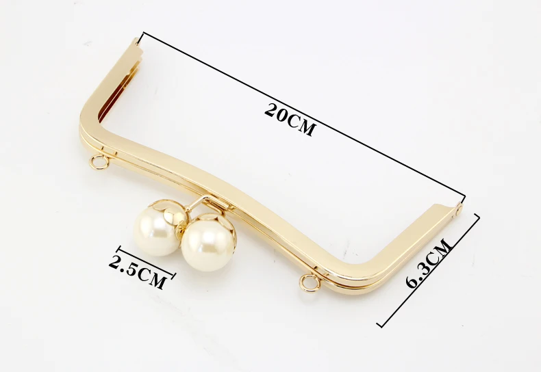 K688 Lovely Lotus Flower head Kiss Clasp 20CM Gold DIY Handmade Coin Purse Screw Square Metal Purse Frame