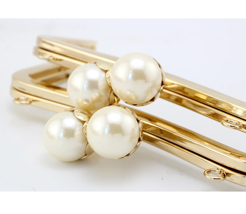 K688 Lovely Lotus Flower head Kiss Clasp 20CM Gold DIY Handmade Coin Purse Screw Square Metal Purse Frame