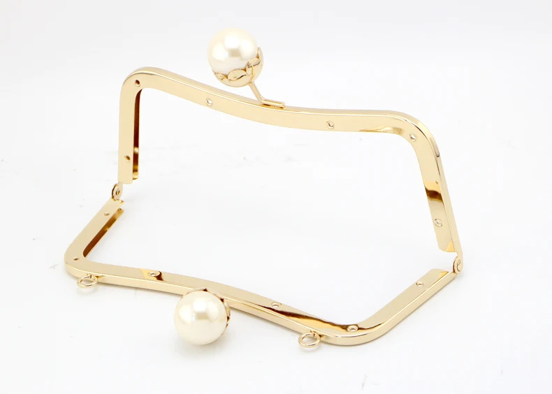 K688 Lovely Lotus Flower head Kiss Clasp 20CM Gold DIY Handmade Coin Purse Screw Square Metal Purse Frame