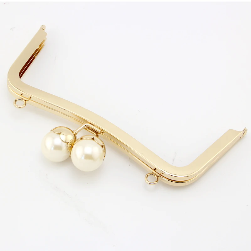 K688 Lovely Lotus Flower head Kiss Clasp 20CM Gold DIY Handmade Coin Purse Screw Square Metal Purse Frame