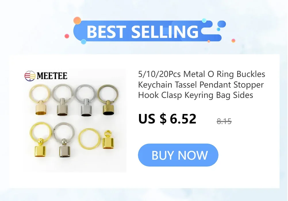 5-20Pcs 20/25mm Deepeel O Ring Metal Buckles Handbag Belt Snap Clasp Bag Sides Clip Buckle Hook for Keychain Hardware Accessory