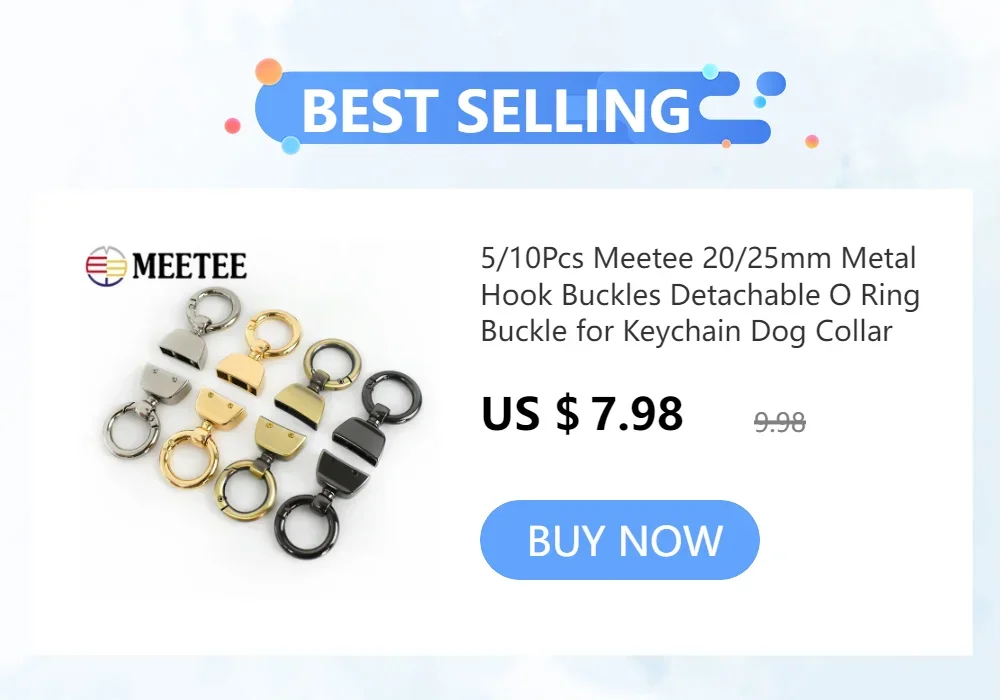 5-20Pcs 20/25mm Deepeel O Ring Metal Buckles Handbag Belt Snap Clasp Bag Sides Clip Buckle Hook for Keychain Hardware Accessory