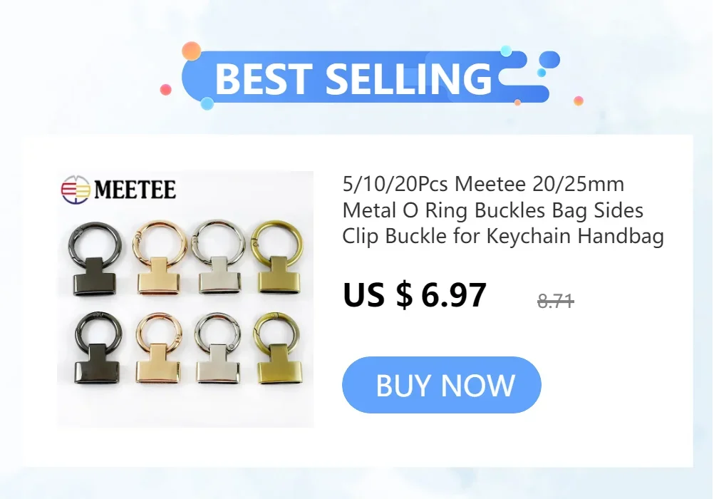 5-20Pcs 20/25mm Deepeel O Ring Metal Buckles Handbag Belt Snap Clasp Bag Sides Clip Buckle Hook for Keychain Hardware Accessory