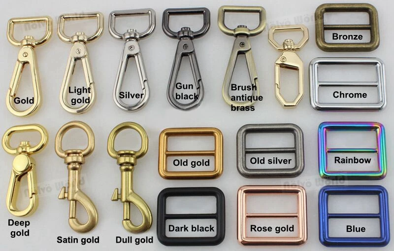 20/50/100PCS 13mm 16mm 19mm 25mm Metal Buckles Spring D Ring Keyring Clasps For Bags Shoulder Hanger Connect Hook Accessories