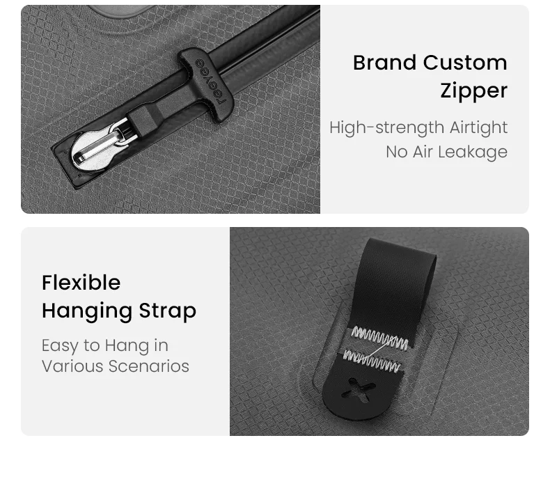 ReeYee 25L Travel Vacuum Storage Bags Save Space, Waterproof Compression Bags for Clothes Down Jacket, Vacuum Bags for Suitcases