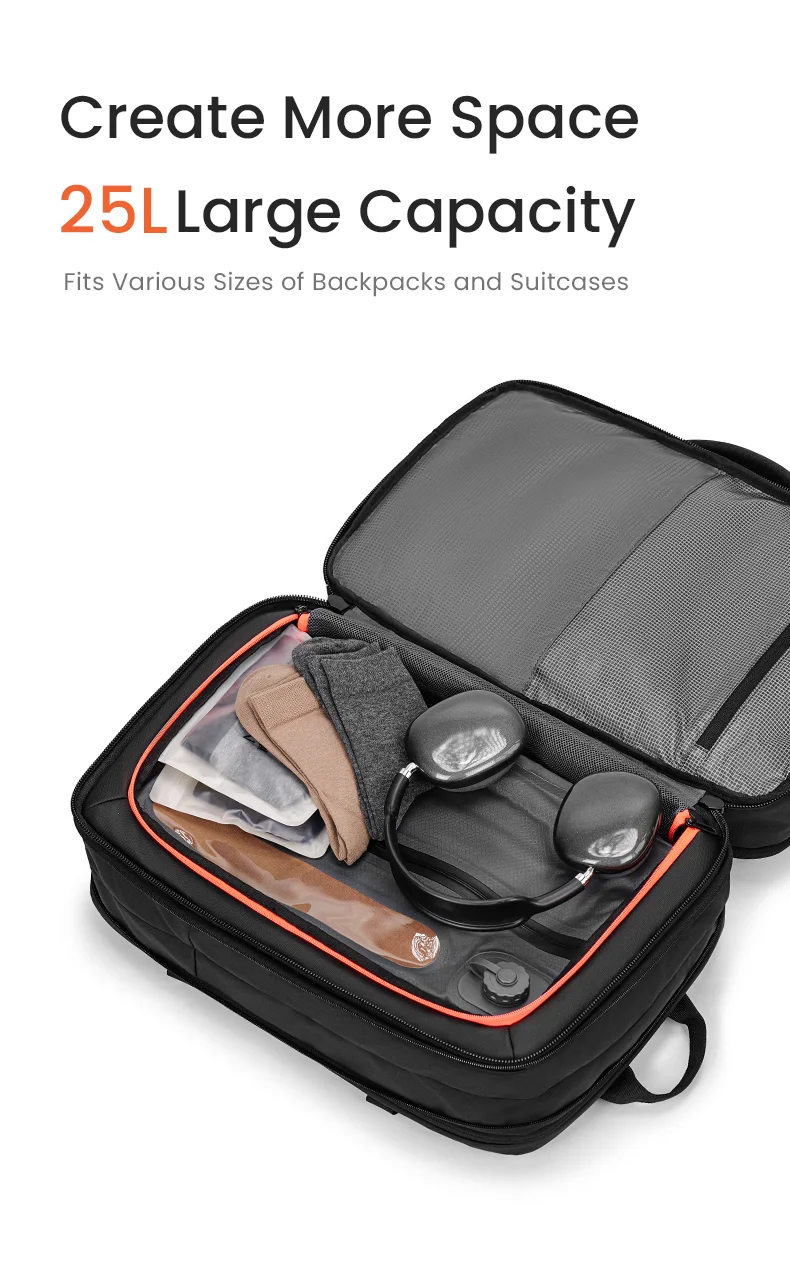 ReeYee 25L Travel Vacuum Storage Bags Save Space, Waterproof Compression Bags for Clothes Down Jacket, Vacuum Bags for Suitcases