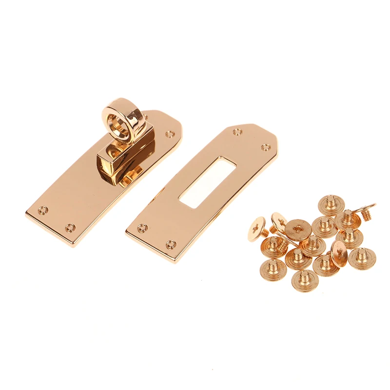 1Set Fashion Bag Lock Set Metal Buckles Clasp For Bag Strap Women Handbag Purse Twist Locks DIY Hardware Accessories
