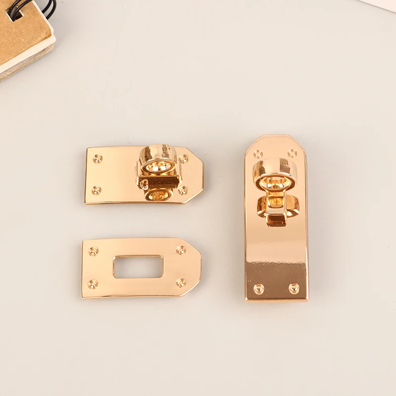 1Set Fashion Bag Lock Set Metal Buckles Clasp For Bag Strap Women Handbag Purse Twist Locks DIY Hardware Accessories