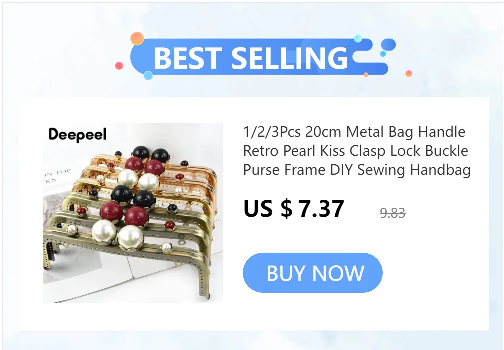 5/10Pcs Metal Purse Frame Aluminium Tube Bag Handle Clutch Kiss Lock Clasp Wallet Replacement Bracket DIY Hardware Accessories
