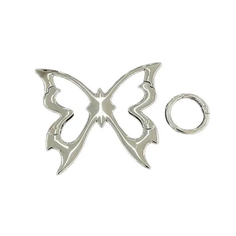 Hollow Out Butterfly Zinc Alloy Keychain Mountaineering Belt Buckle Bag Pendant Keyring Carabiner Waist Hanging Keychain