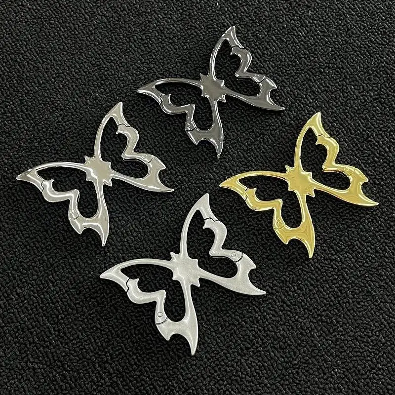 Hollow Out Butterfly Zinc Alloy Keychain Mountaineering Belt Buckle Bag Pendant Keyring Carabiner Waist Hanging Keychain