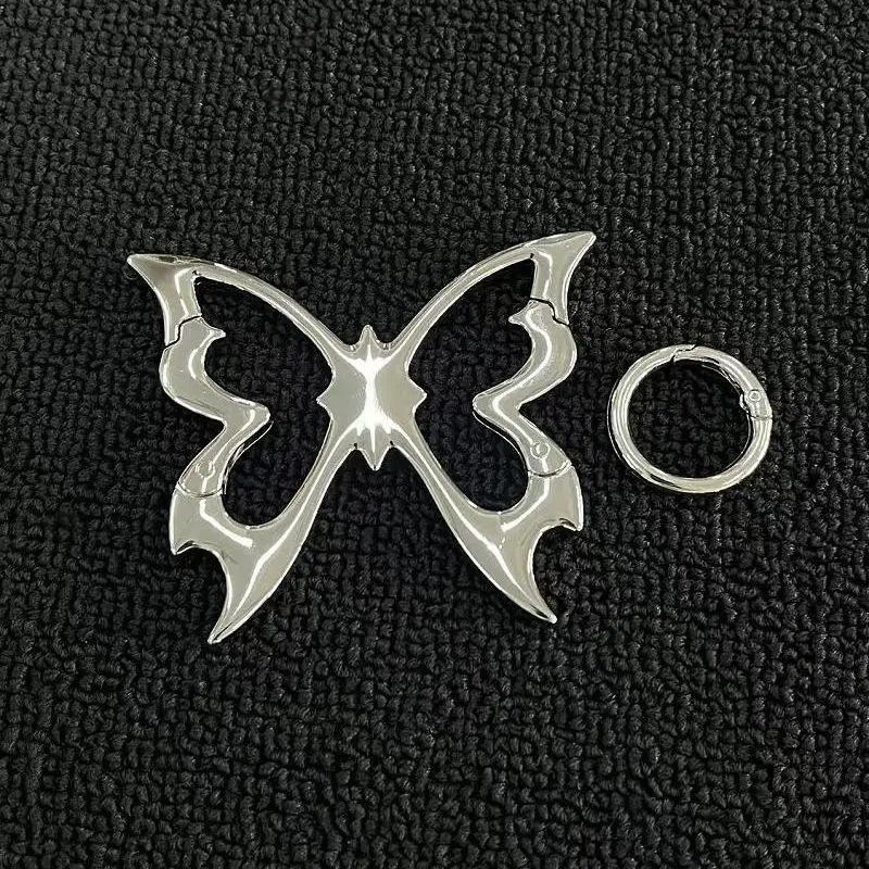 Hollow Out Butterfly Zinc Alloy Keychain Mountaineering Belt Buckle Bag Pendant Keyring Carabiner Waist Hanging Keychain