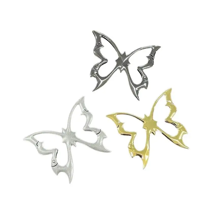 Hollow Out Butterfly Zinc Alloy Keychain Mountaineering Belt Buckle Bag Pendant Keyring Carabiner Waist Hanging Keychain