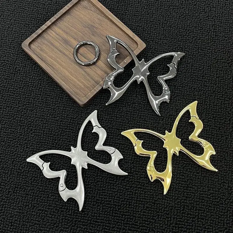 Hollow Out Butterfly Zinc Alloy Keychain Mountaineering Belt Buckle Bag Pendant Keyring Carabiner Waist Hanging Keychain