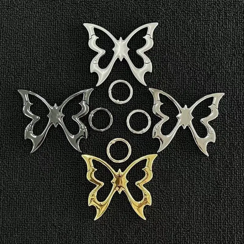 Hollow Out Butterfly Zinc Alloy Keychain Mountaineering Belt Buckle Bag Pendant Keyring Carabiner Waist Hanging Keychain