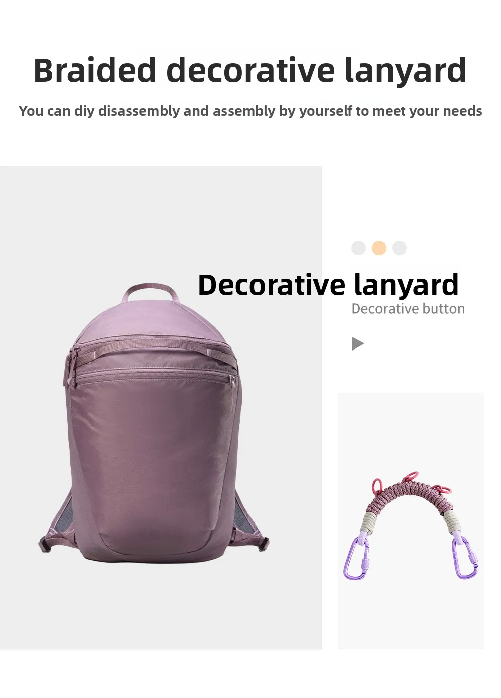 Bag Woven Hanging Rope For Heliad15 Mountaineering Bag Extension Backpack Strap Durable Fashion Bag Modification Bag Accessories