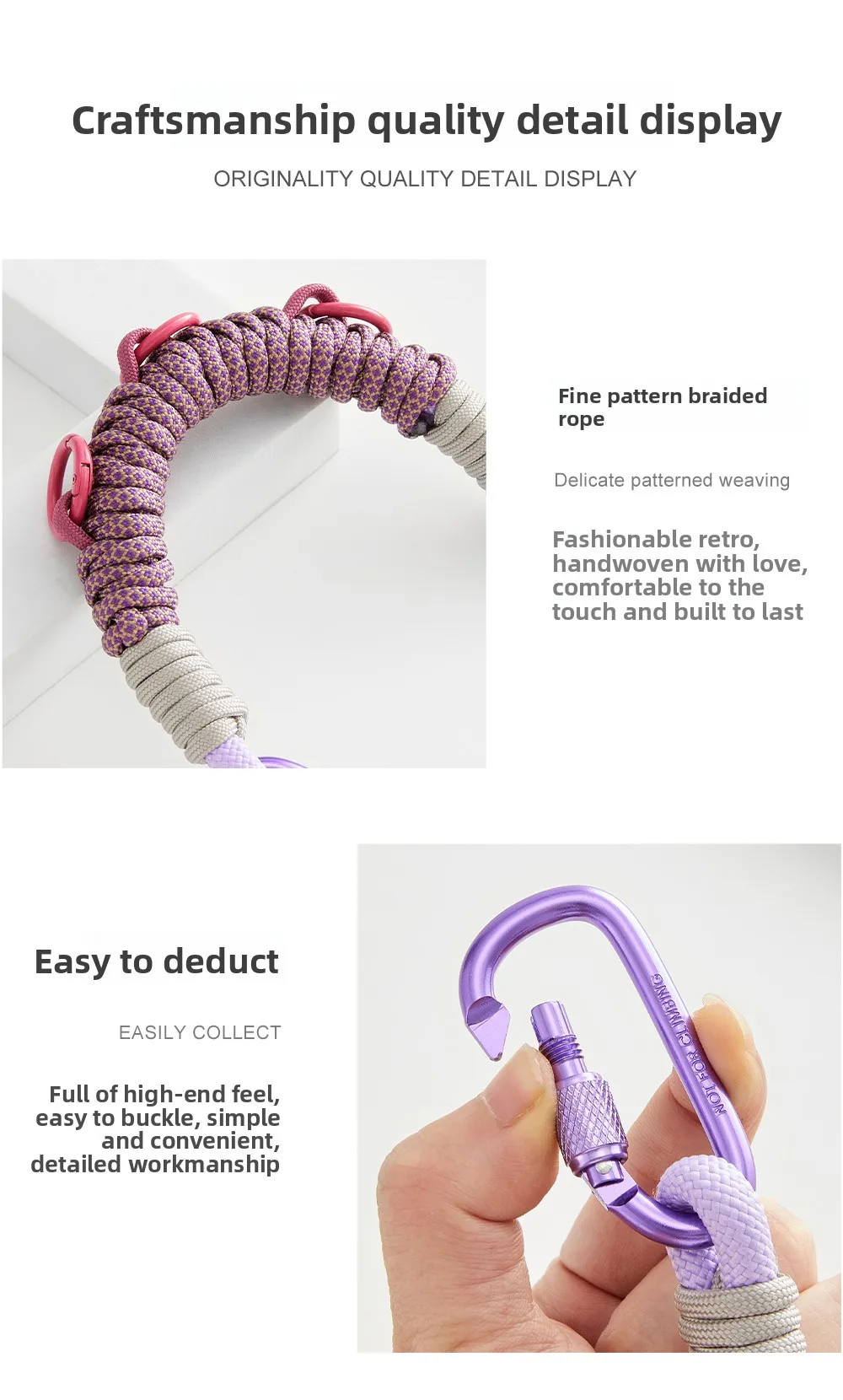 Bag Woven Hanging Rope For Heliad15 Mountaineering Bag Extension Backpack Strap Durable Fashion Bag Modification Bag Accessories