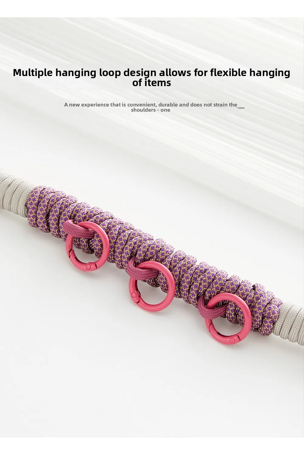 Bag Woven Hanging Rope For Heliad15 Mountaineering Bag Extension Backpack Strap Durable Fashion Bag Modification Bag Accessories