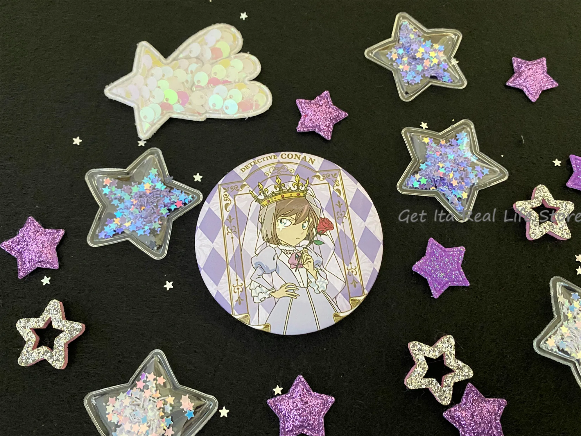Italife Pink Shining Stars Ita Bag Accessories 4 Colors Kawaii Candy Color Stars Meteor Starry for Blue Itabag Decorations H324
