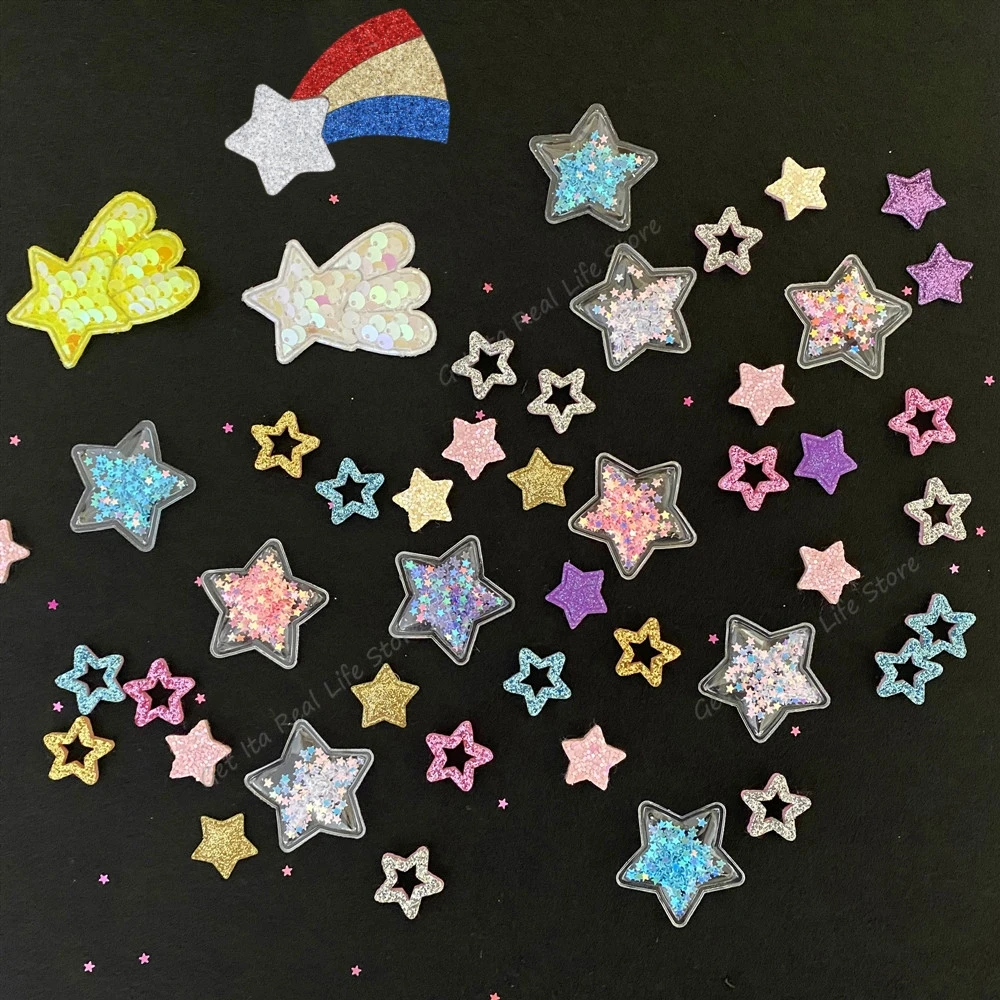 Italife Pink Shining Stars Ita Bag Accessories 4 Colors Kawaii Candy Color Stars Meteor Starry for Blue Itabag Decorations H324