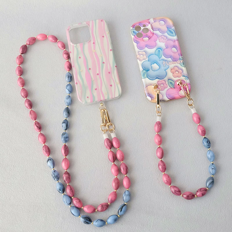 New Fashion Woman Bag Accessory Detachable Vintage Candy Beaded Chain Acrylic Bag Rope Strap Women Handbag Shoulder Handle Chain