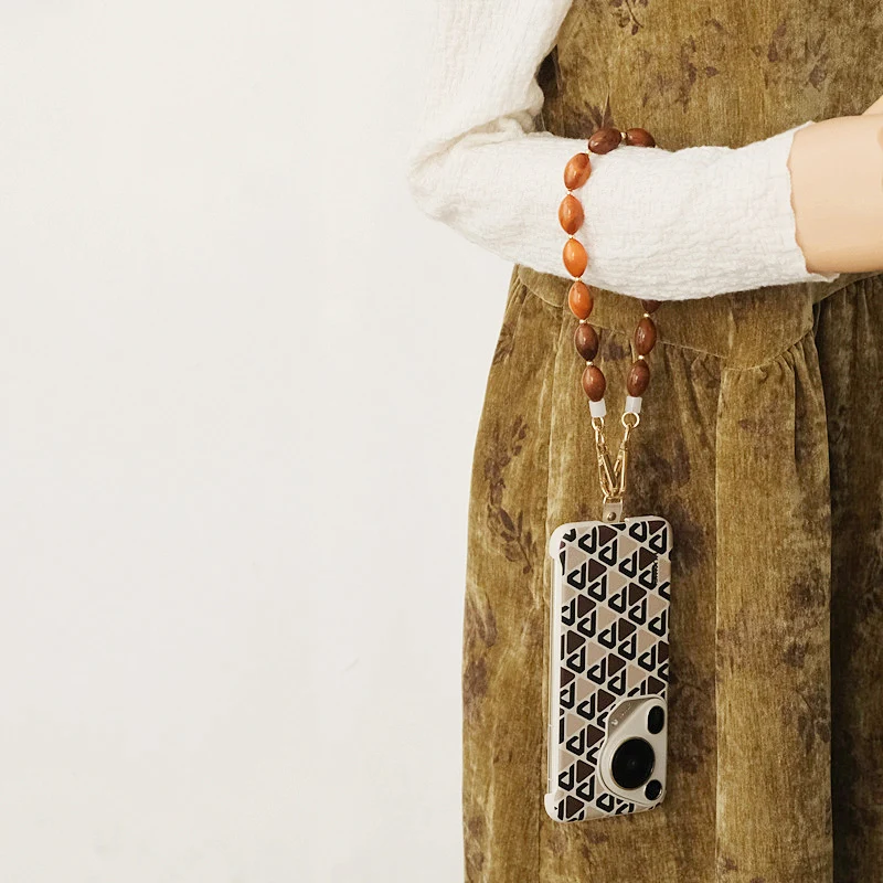 New Fashion Woman Bag Accessory Detachable Vintage Candy Beaded Chain Acrylic Bag Rope Strap Women Handbag Shoulder Handle Chain
