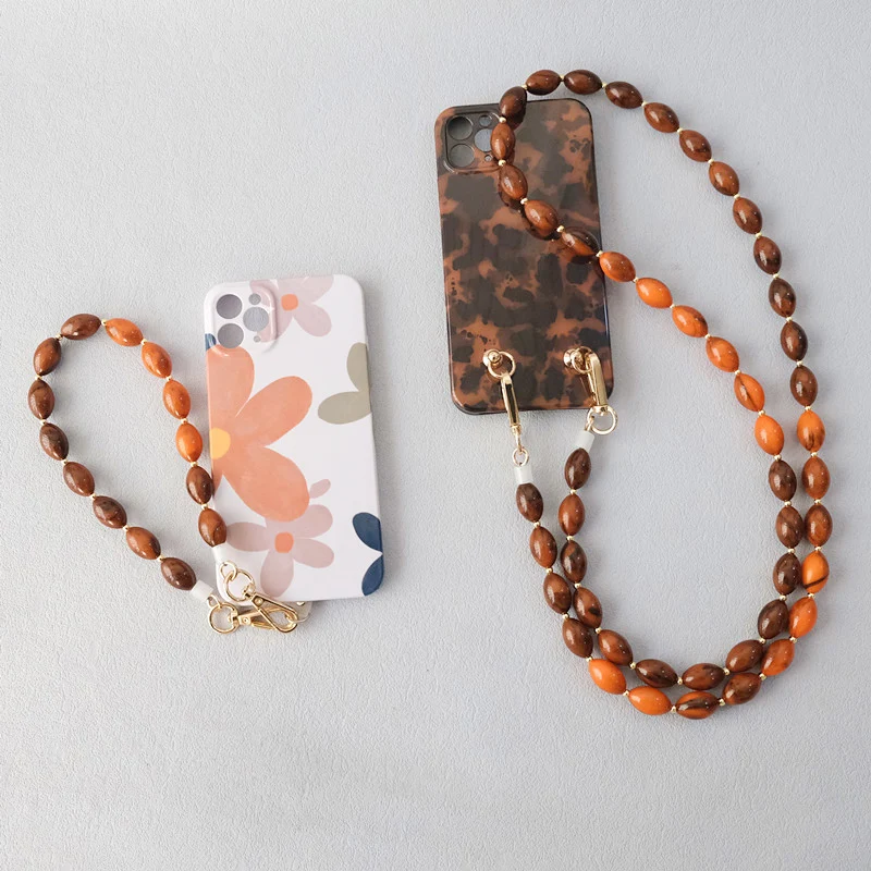 New Fashion Woman Bag Accessory Detachable Vintage Candy Beaded Chain Acrylic Bag Rope Strap Women Handbag Shoulder Handle Chain