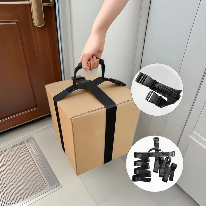 Heavy Object Lifting Belt Carry Rope Furniture Moving Belt Luggage Packing Straps Moving Straps Easier Conveying Boxes Luggage