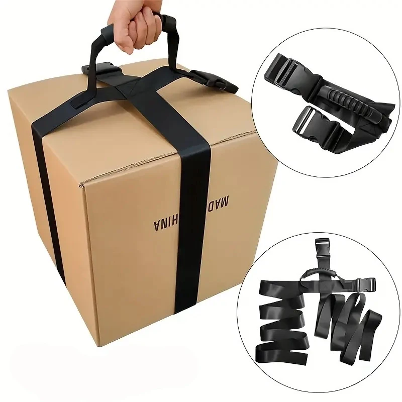 Heavy Object Lifting Belt Carry Rope Furniture Moving Belt Luggage Packing Straps Moving Straps Easier Conveying Boxes Luggage