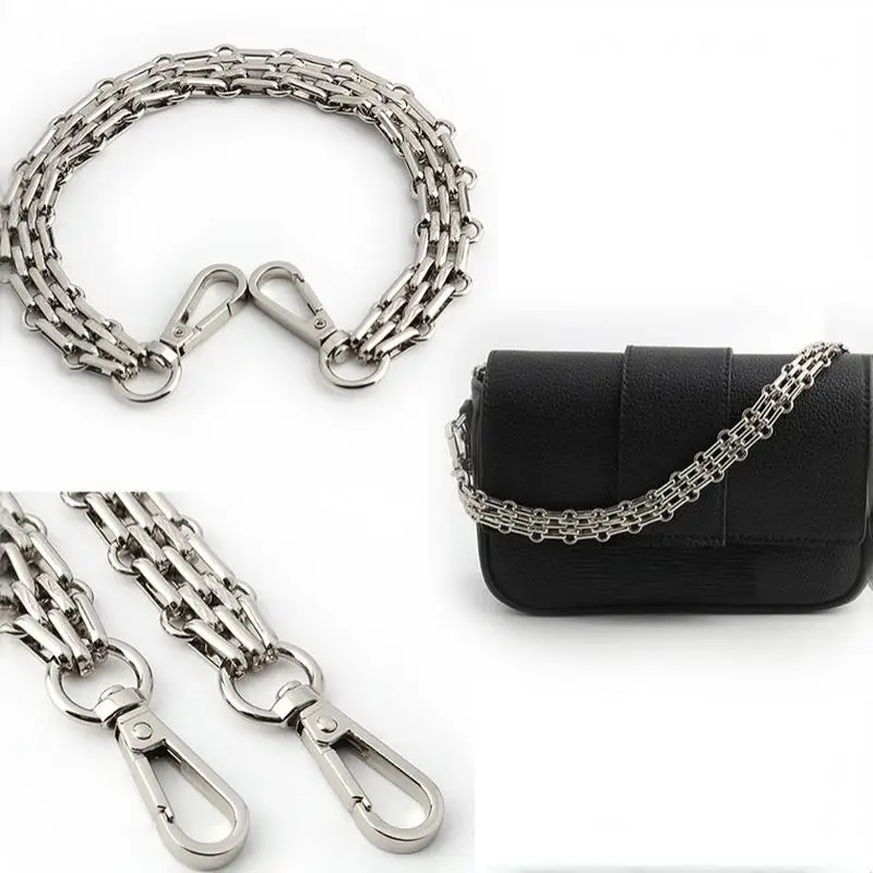 30/40/60/100/120cm Metal Bag Replacement Chains Detachable Shoulder Straps For Crossbody Handbag Accessories