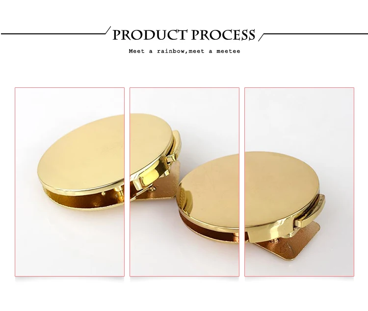 1/2pcs  Women Bag Metal Buckle Handbag Twist Turn Lock Snap Bags Clasp Closure Invisible Locks DIY Craft Hardware Accessories