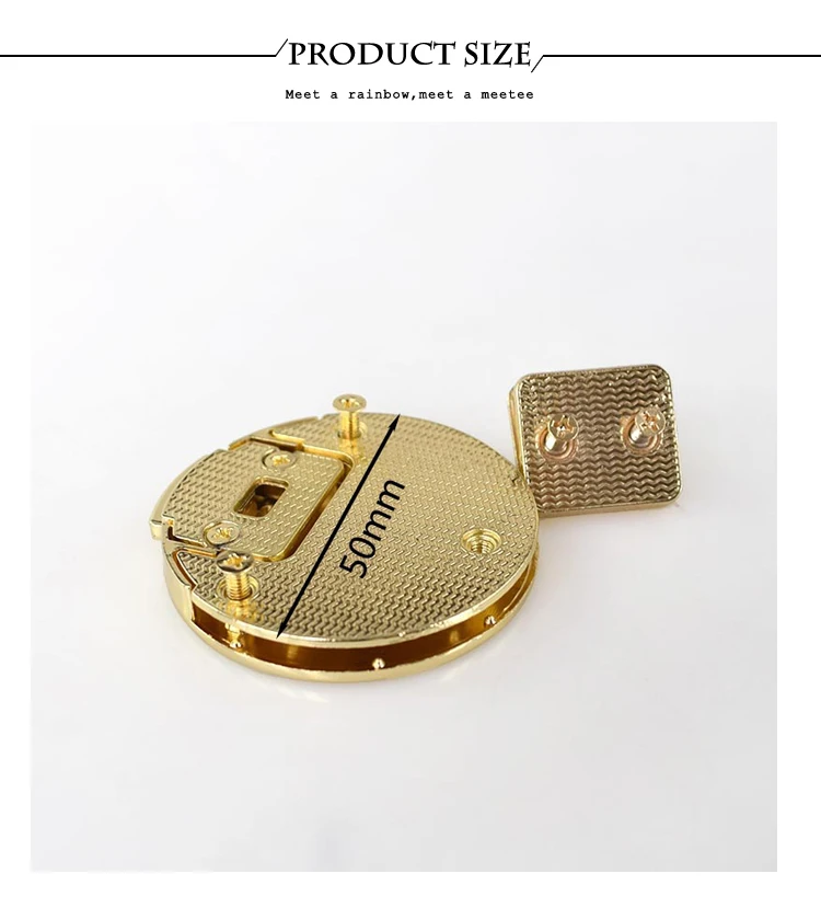 1/2pcs  Women Bag Metal Buckle Handbag Twist Turn Lock Snap Bags Clasp Closure Invisible Locks DIY Craft Hardware Accessories
