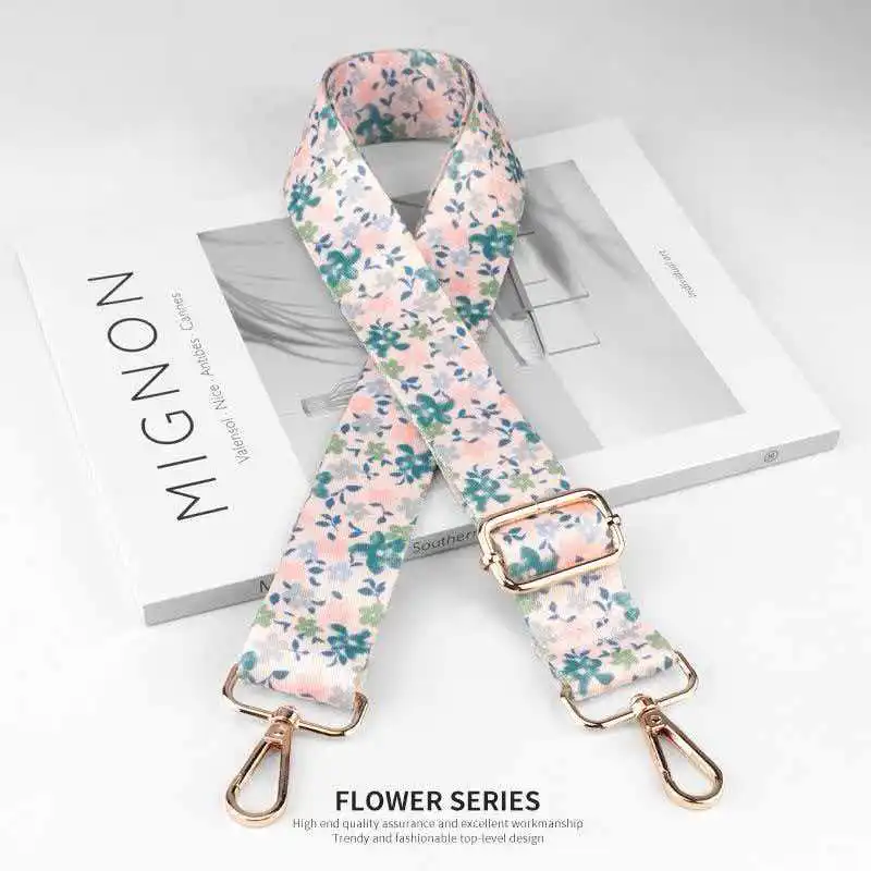 Bag Parts Accessories Strap Bags Fabric Chain Wide Backpack Black Handle Crossbody Canvas Replacement Shoulder Bag Strap