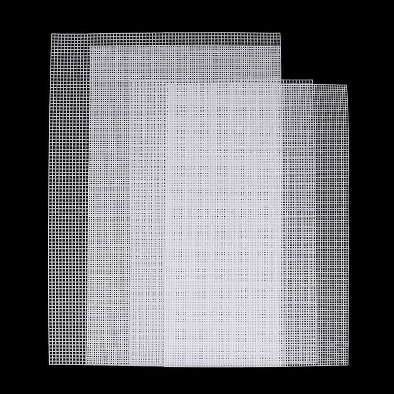 Handcraft Latch Hook Bags Made Plastic Grid Hook Crafts Accessory Plastic Mesh Cloth For Bag Rug Thread Hook Craft Supplies