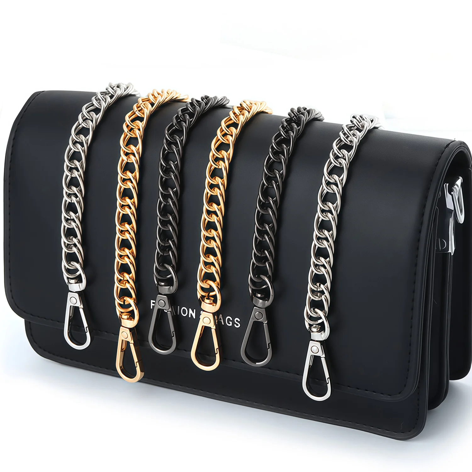 Purse Chain Replacement Metal Handbag Strap for Women's Shoulder Crossbody Bags Handbags Wallets DIY Making