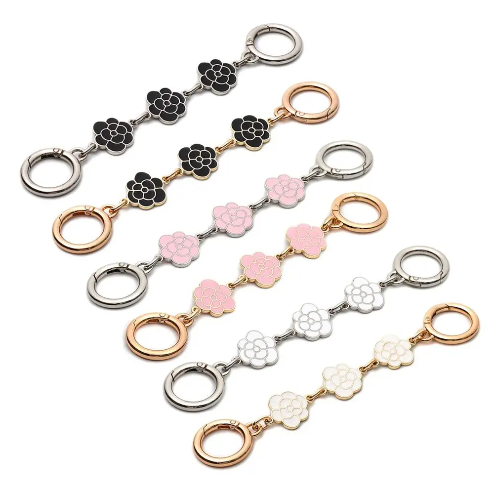 Bag Accessories Camellia Shape Hardware Handbag Strap Extender Bag Chain Replacement Chain Handbag Bag Extension Chain
