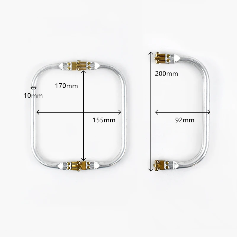 Deepeel 15-30cm Metal Internal Kiss Clasp Purse Frame Cloud Bag Rectangle Pipe Clamps Buckle DIY Handmade Bags Handles Accessory