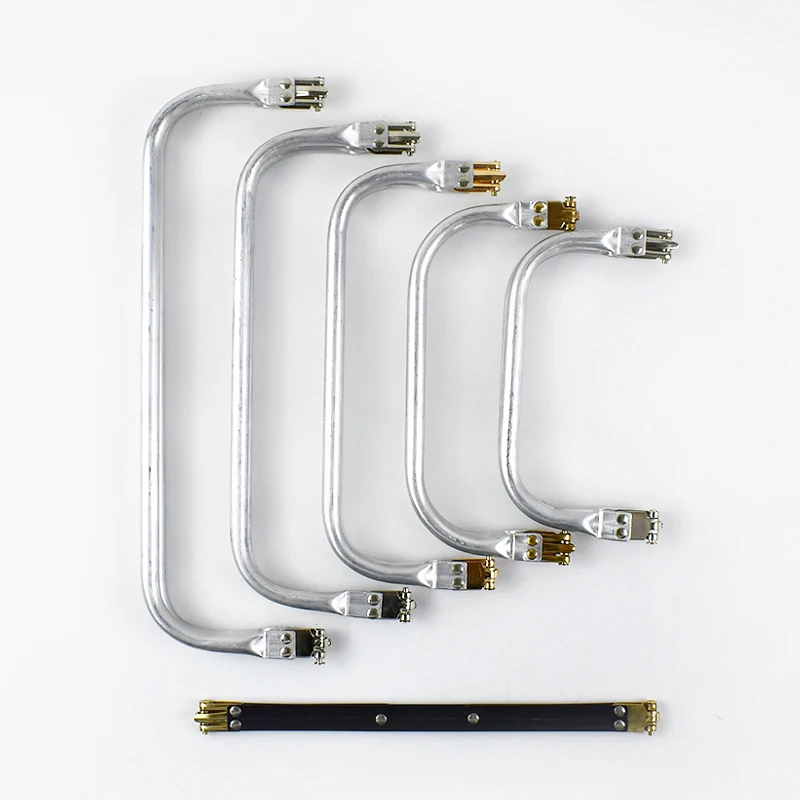 Deepeel 15-30cm Metal Internal Kiss Clasp Purse Frame Cloud Bag Rectangle Pipe Clamps Buckle DIY Handmade Bags Handles Accessory
