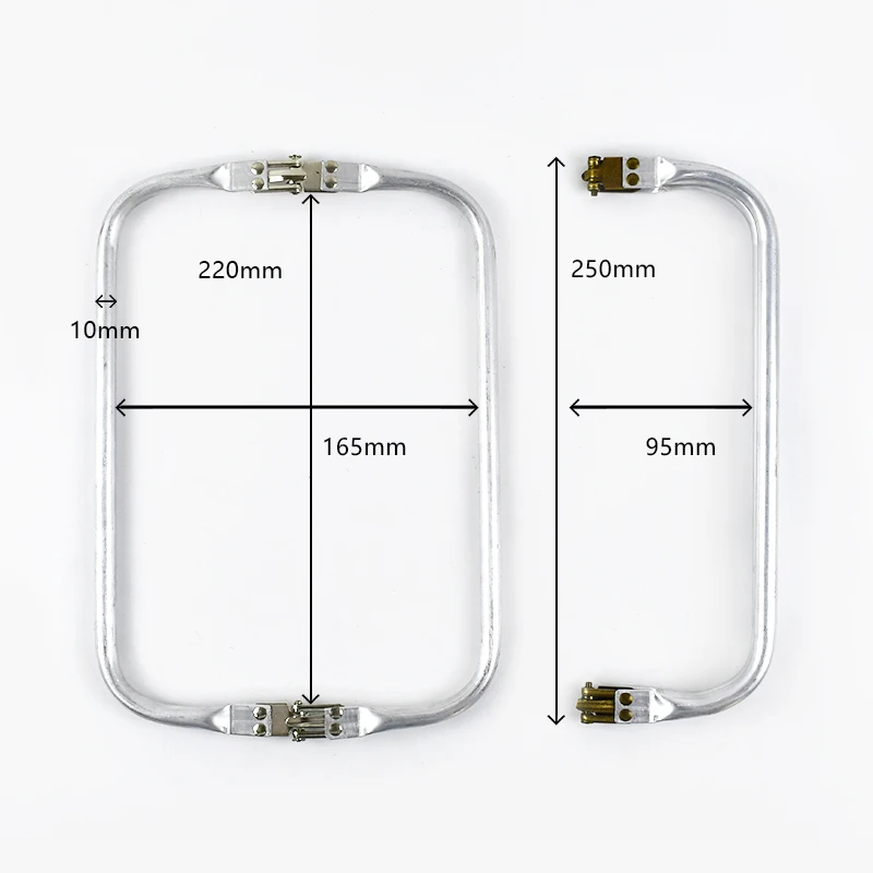Deepeel 15-30cm Metal Internal Kiss Clasp Purse Frame Cloud Bag Rectangle Pipe Clamps Buckle DIY Handmade Bags Handles Accessory