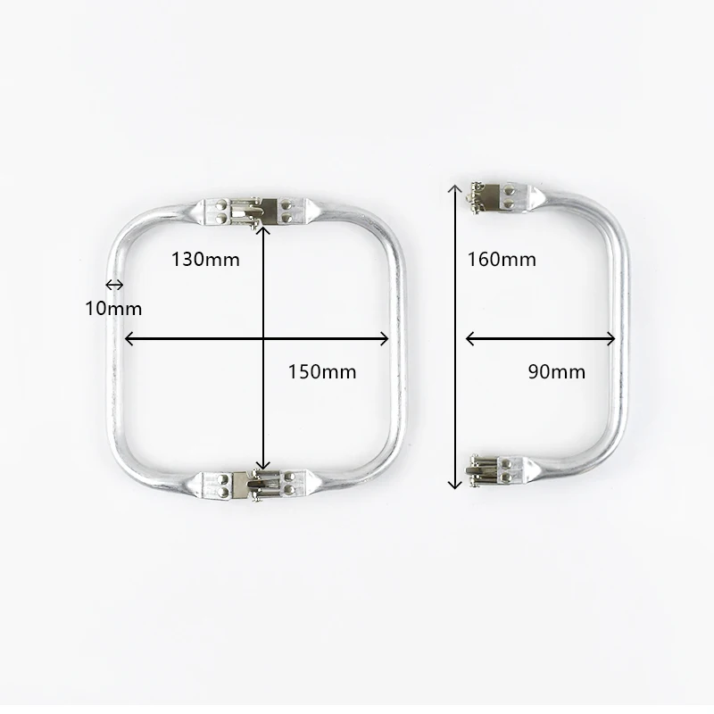Deepeel 15-30cm Metal Internal Kiss Clasp Purse Frame Cloud Bag Rectangle Pipe Clamps Buckle DIY Handmade Bags Handles Accessory