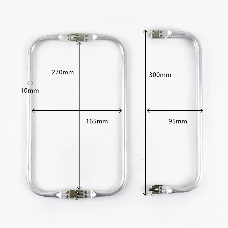 Deepeel 15-30cm Metal Internal Kiss Clasp Purse Frame Cloud Bag Rectangle Pipe Clamps Buckle DIY Handmade Bags Handles Accessory