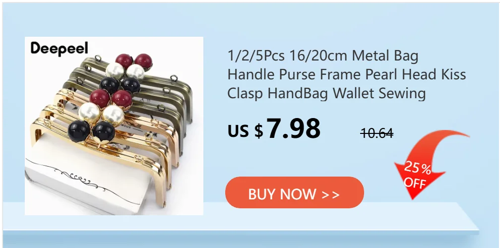 2/5Pcs 10.5cm Smooth Metal Bags Handle Purse Frame Wallet Kiss Clasp Women's Handbag Decor Handles DIY Handmade Bag Accessories