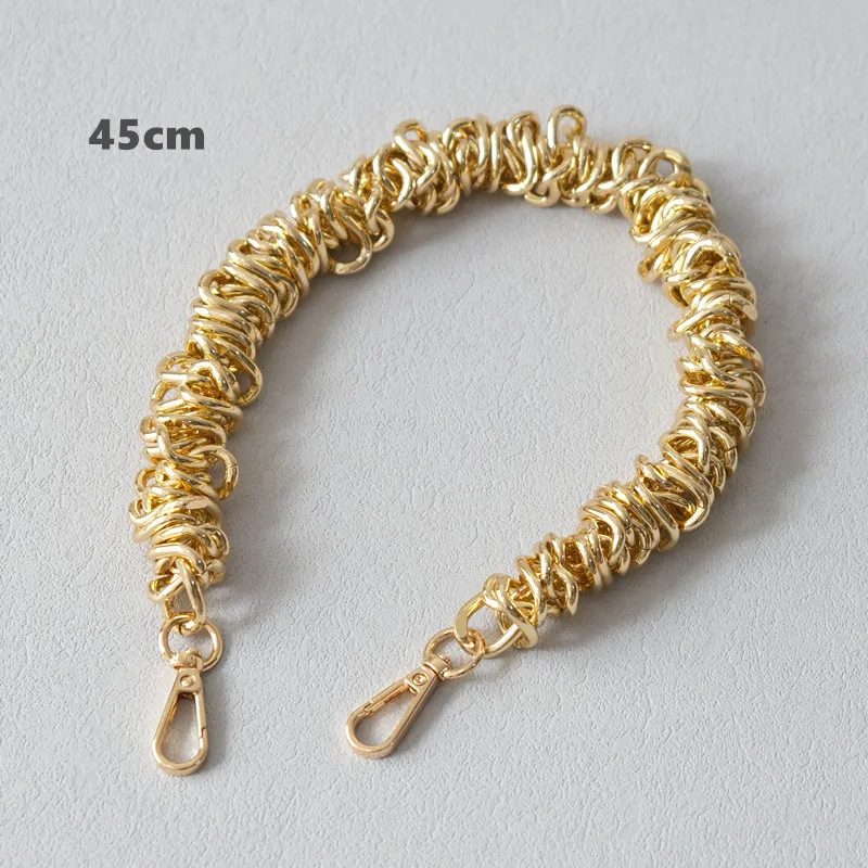 New Fashion Woman Bag Accessory Detachable Vintage Gold Alloy Chain Acrylic Bag Rope Strap Women Handbag Shoulder Handle Chains
