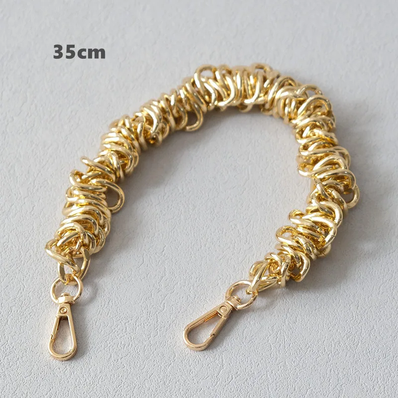 New Fashion Woman Bag Accessory Detachable Vintage Gold Alloy Chain Acrylic Bag Rope Strap Women Handbag Shoulder Handle Chains