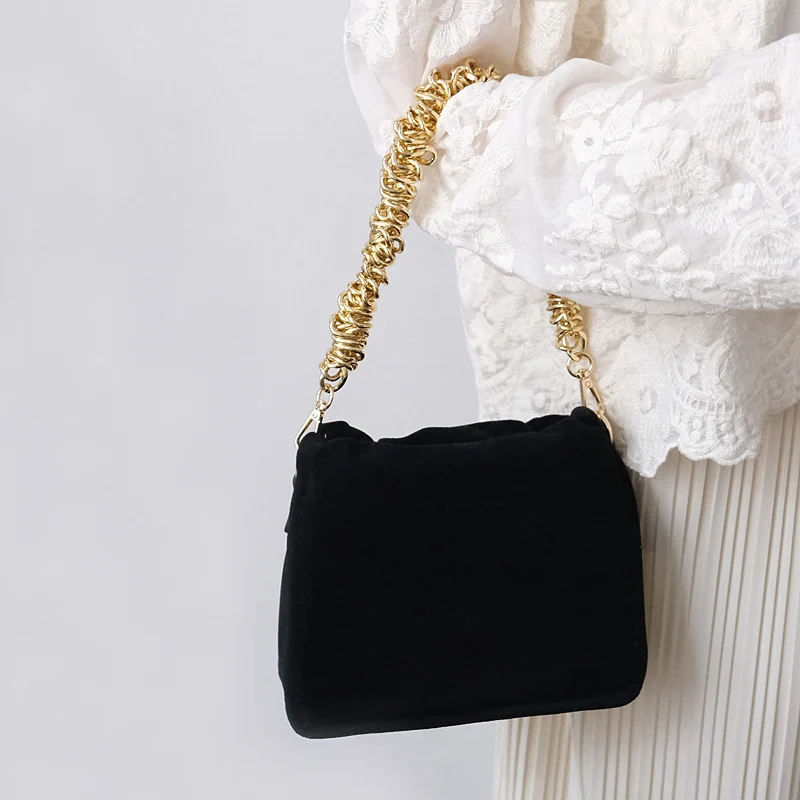 New Fashion Woman Bag Accessory Detachable Vintage Gold Alloy Chain Acrylic Bag Rope Strap Women Handbag Shoulder Handle Chains