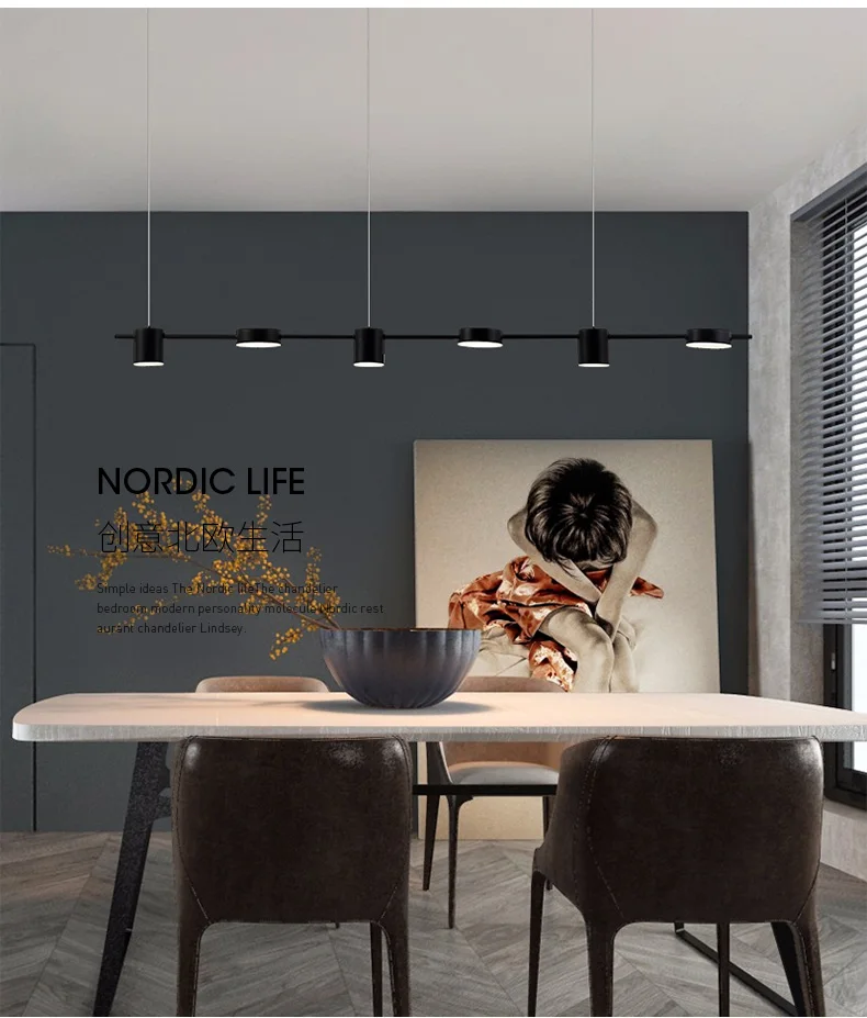 Modern Led Living Room Chandeliers Dining Table Ceiling Chandelier Kitchen Hanging Light Fixture Dimmable Indoor Lighting Lamp